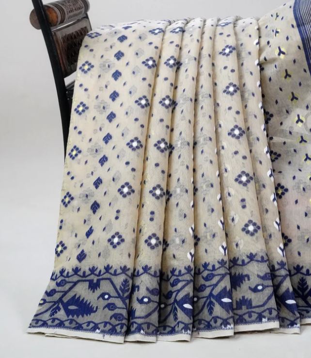 JAMDANI COTTON (WITH OUT BLOUSE)-VC169