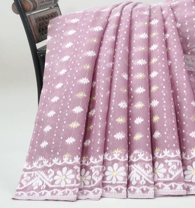 JAMDANI COTTON (WITH OUT BLOUSE)-VC171