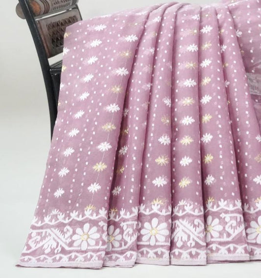 JAMDANI COTTON (WITH OUT BLOUSE)-VC171